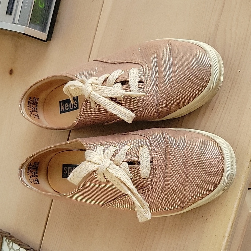 Vintage Keds Gold Sparkle Sneakers - 7.5